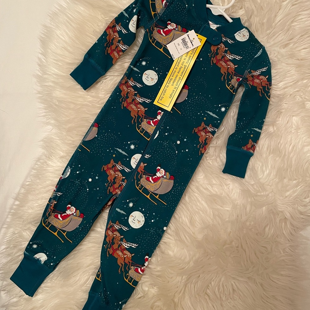 Hanna Andersson Santa sleigh pajamas
